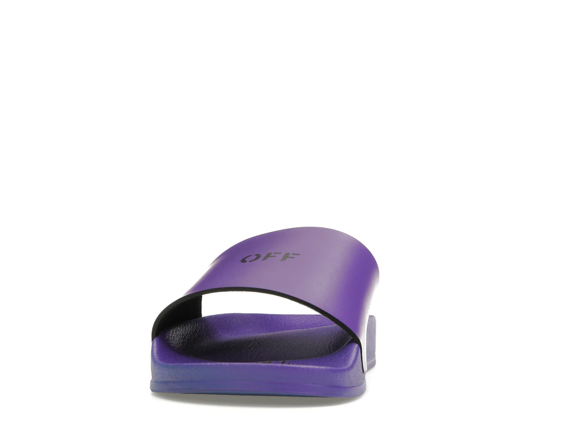 Vue 11 de OFF-WHITE Off Stamp Slide Dark Violet Black 