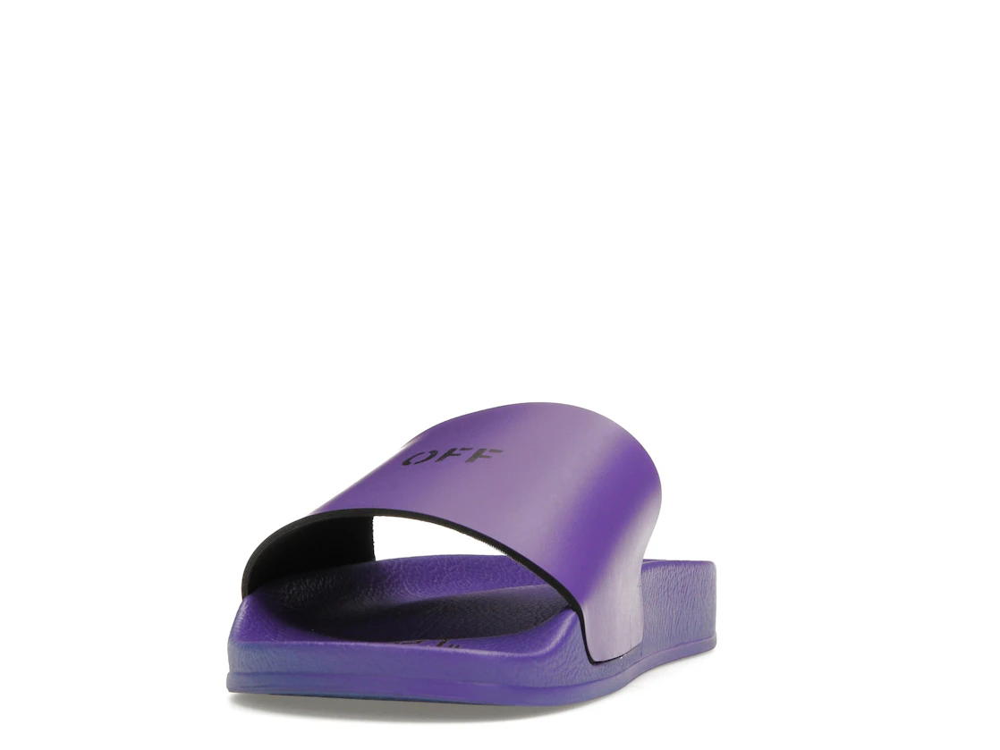 Vue 12 de OFF-WHITE Off Stamp Slide Dark Violet Black 