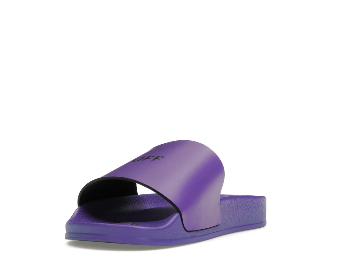 Vue 13 de OFF-WHITE Off Stamp Slide Dark Violet Black 
