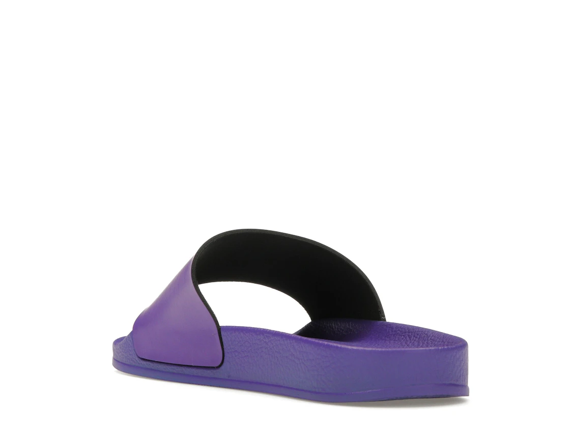 Vue 25 de OFF-WHITE Off Stamp Slide Dark Violet Black 