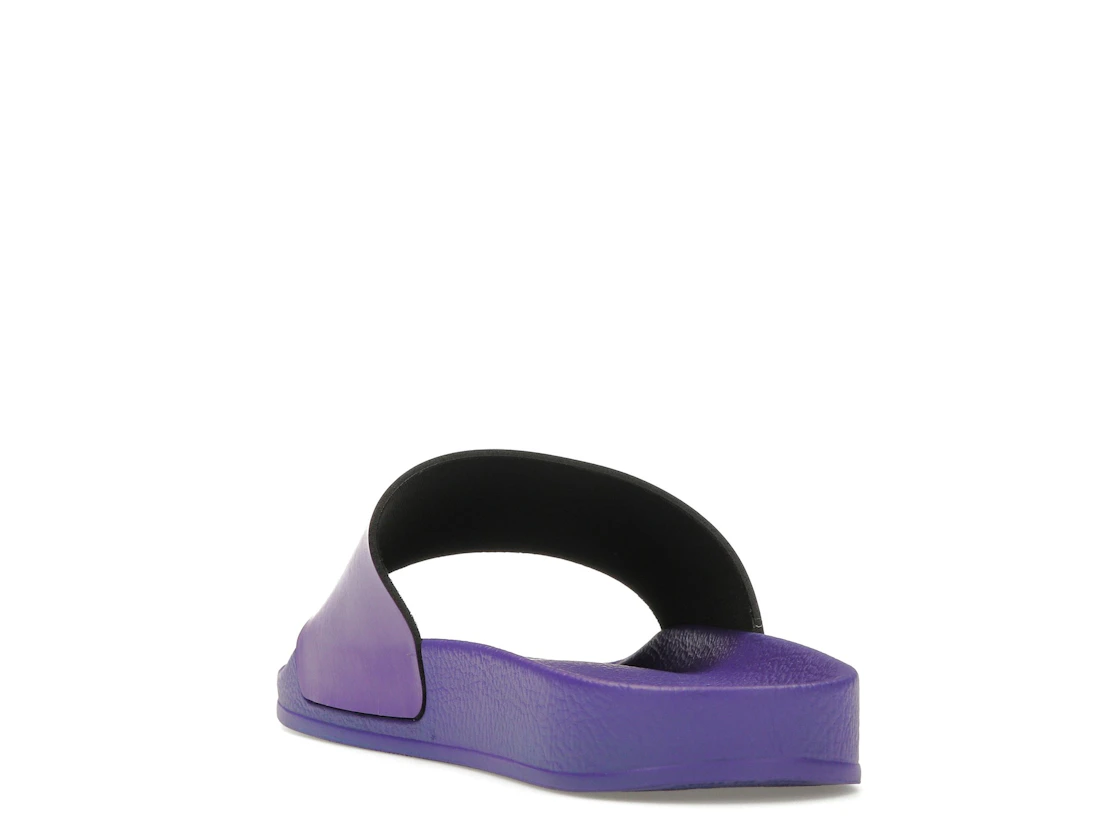 Vue 26 de OFF-WHITE Off Stamp Slide Dark Violet Black 