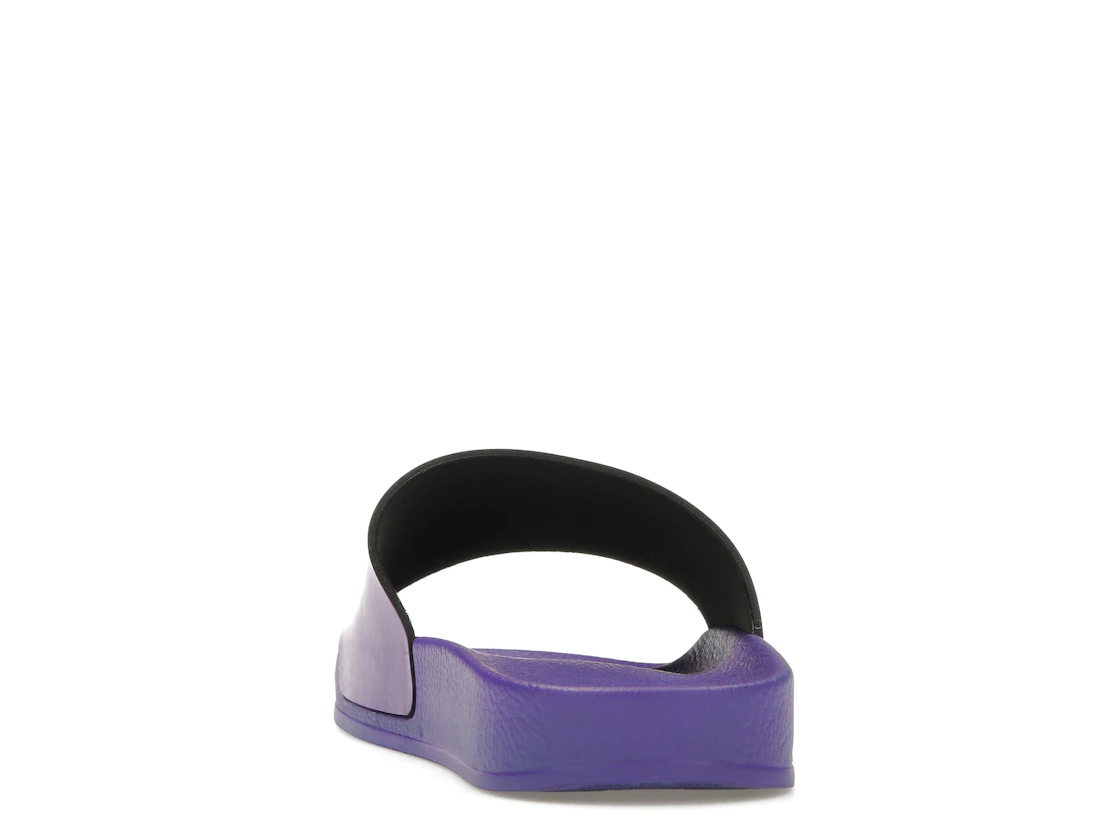 Vue 27 de OFF-WHITE Off Stamp Slide Dark Violet Black 