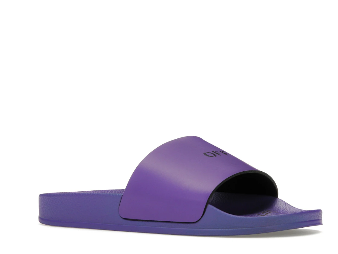 Vue 4 de OFF-WHITE Off Stamp Slide Dark Violet Black 