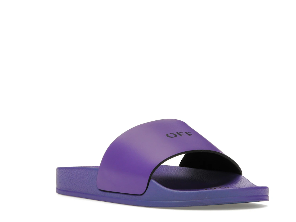 Vue 6 de OFF-WHITE Off Stamp Slide Dark Violet Black 