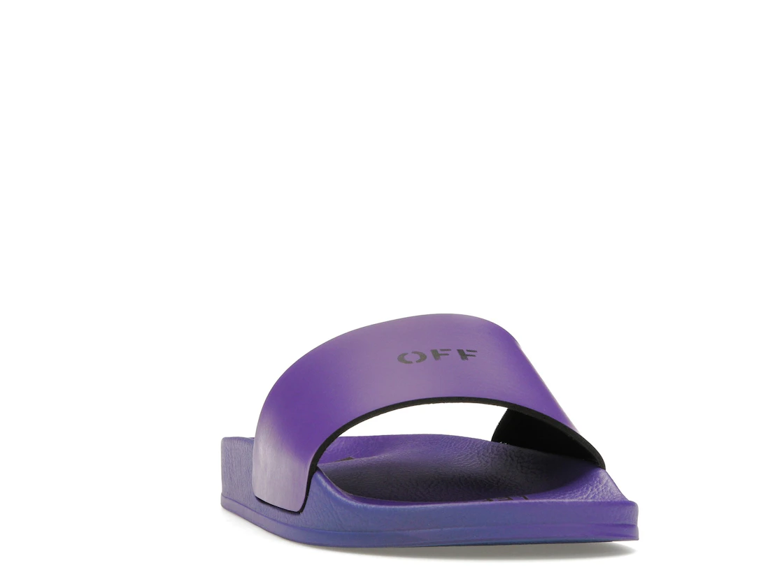 Vue 8 de OFF-WHITE Off Stamp Slide Dark Violet Black 