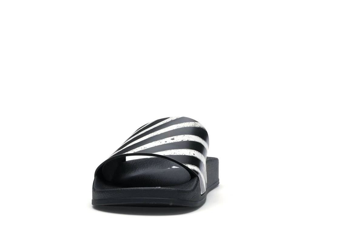 Vue 11 de OFF-WHITE Spray Stripes Slider Black White FW19