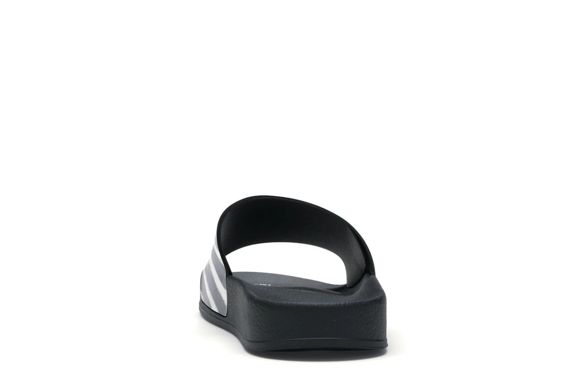 Vue 27 de OFF-WHITE Spray Stripes Slider Black White FW19