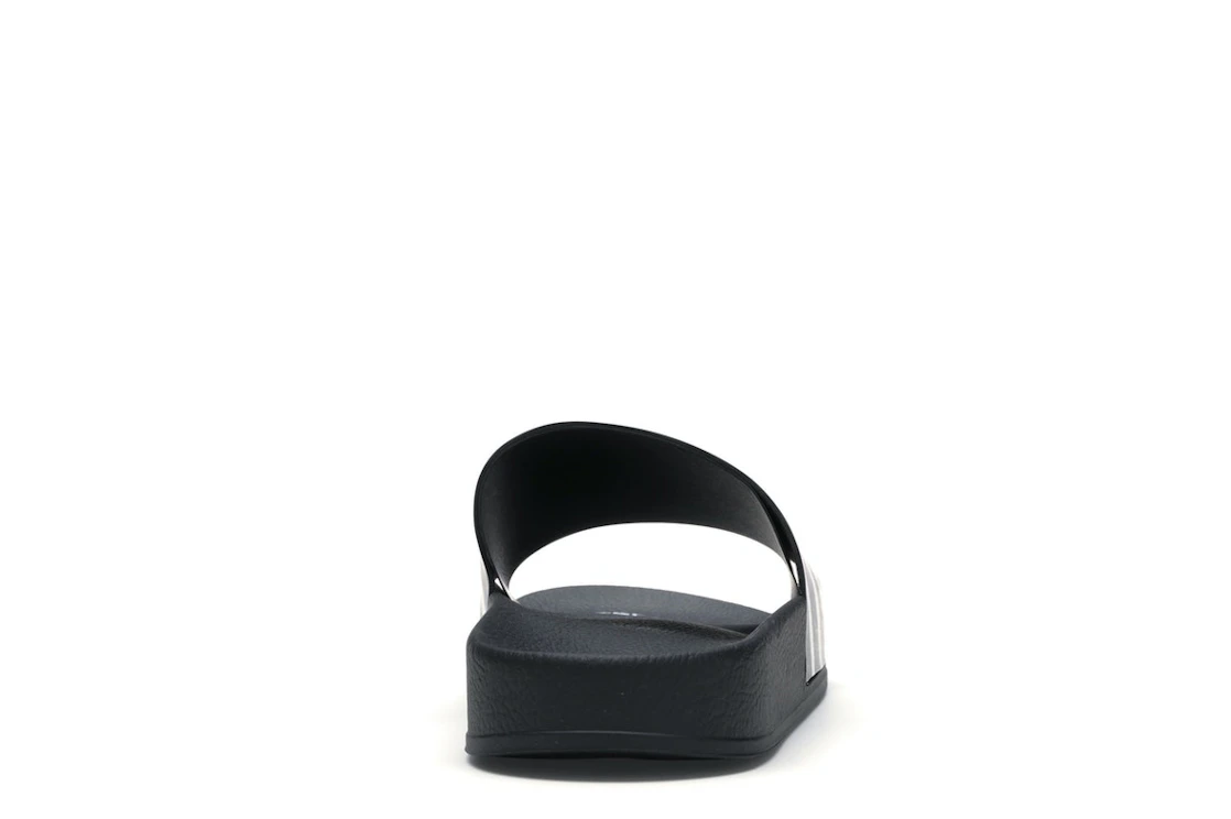 Vue 28 de OFF-WHITE Spray Stripes Slider Black White FW19