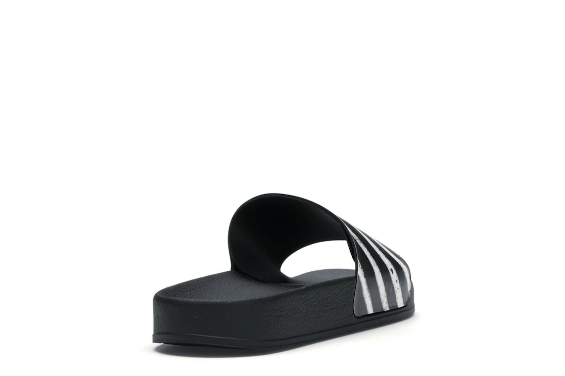 Vue 30 de OFF-WHITE Spray Stripes Slider Black White FW19