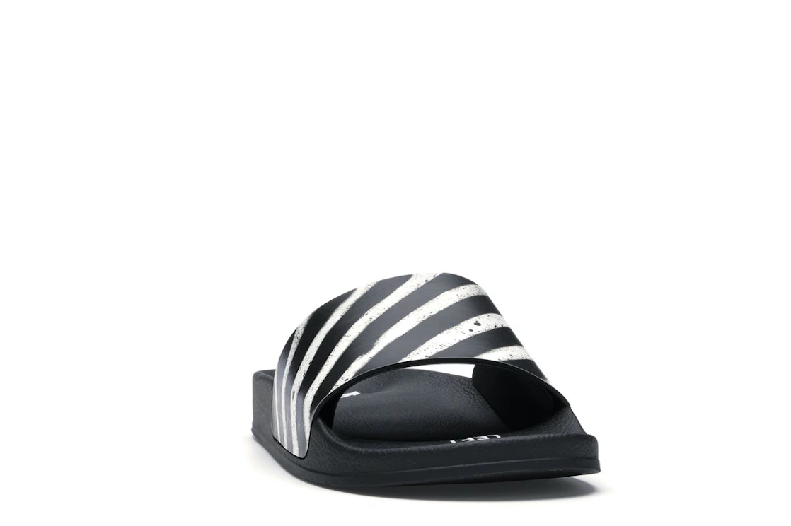 Vue 8 de OFF-WHITE Spray Stripes Slider Black White FW19