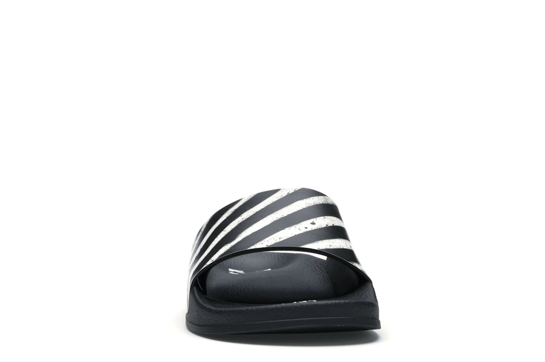 Vue 9 de OFF-WHITE Spray Stripes Slider Black White FW19