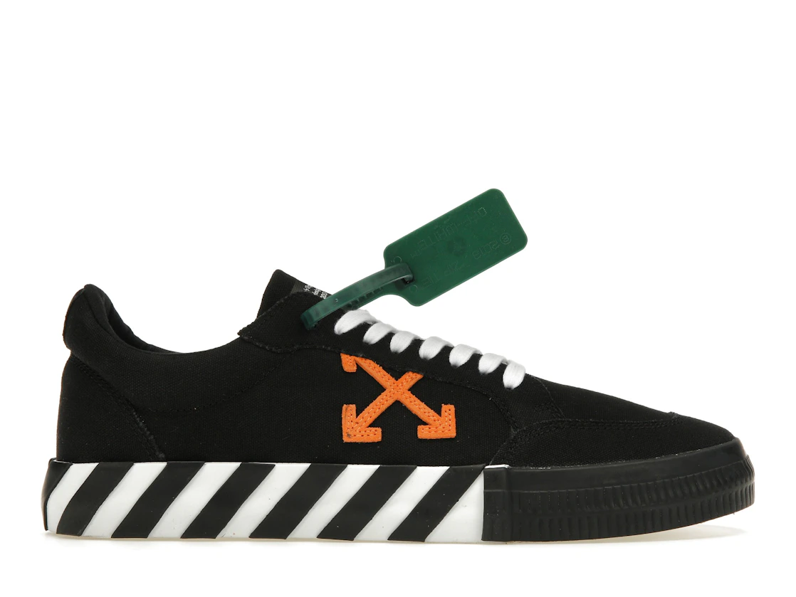 Vue 1 de OFF-WHITE Vulc Low Top Black Orange