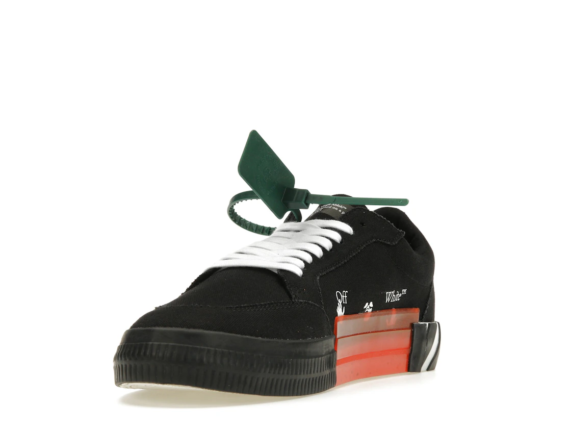 Vue 13 de OFF-WHITE Vulc Low Top Black Orange