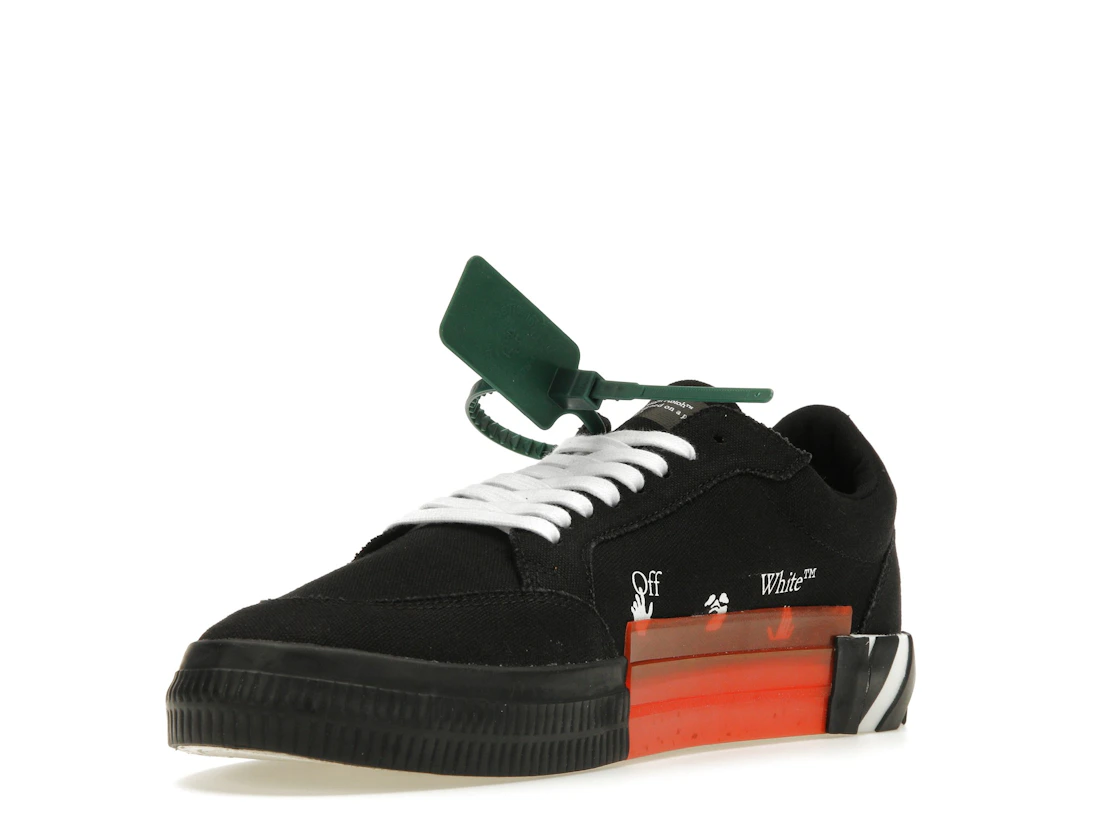 Vue 14 de OFF-WHITE Vulc Low Top Black Orange