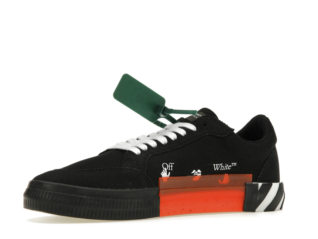 Vue 16 de OFF-WHITE Vulc Low Top Black Orange