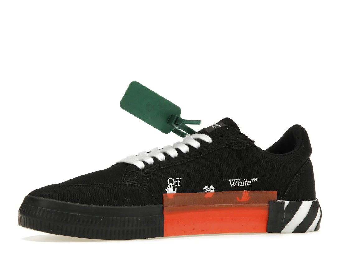 Vue 17 de OFF-WHITE Vulc Low Top Black Orange