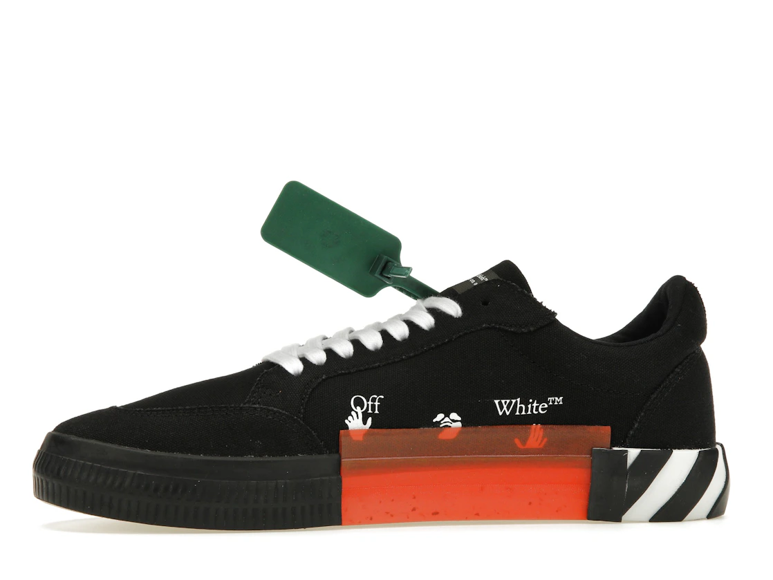 Vue 18 de OFF-WHITE Vulc Low Top Black Orange