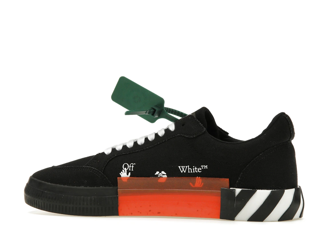 Vue 21 de OFF-WHITE Vulc Low Top Black Orange