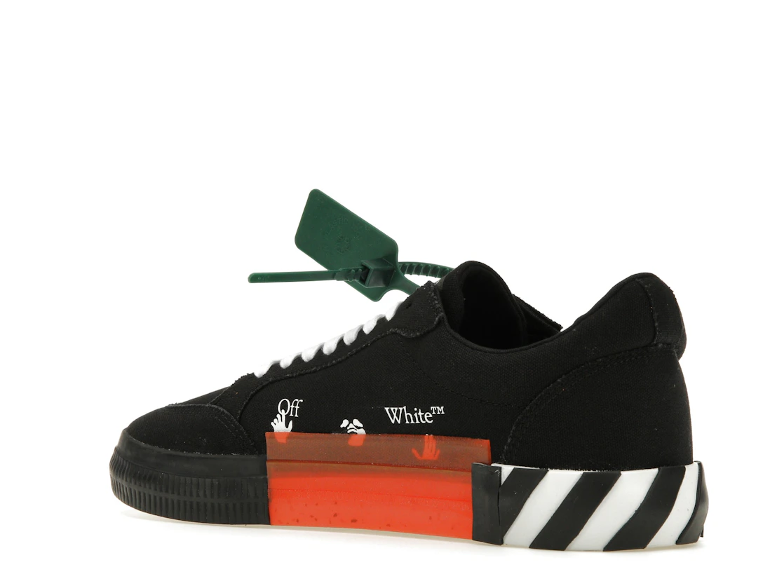 Vue 23 de OFF-WHITE Vulc Low Top Black Orange