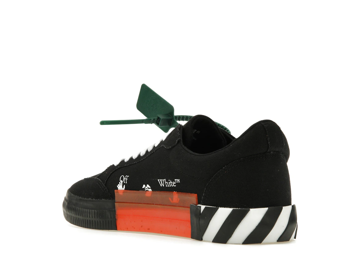 Vue 24 de OFF-WHITE Vulc Low Top Black Orange