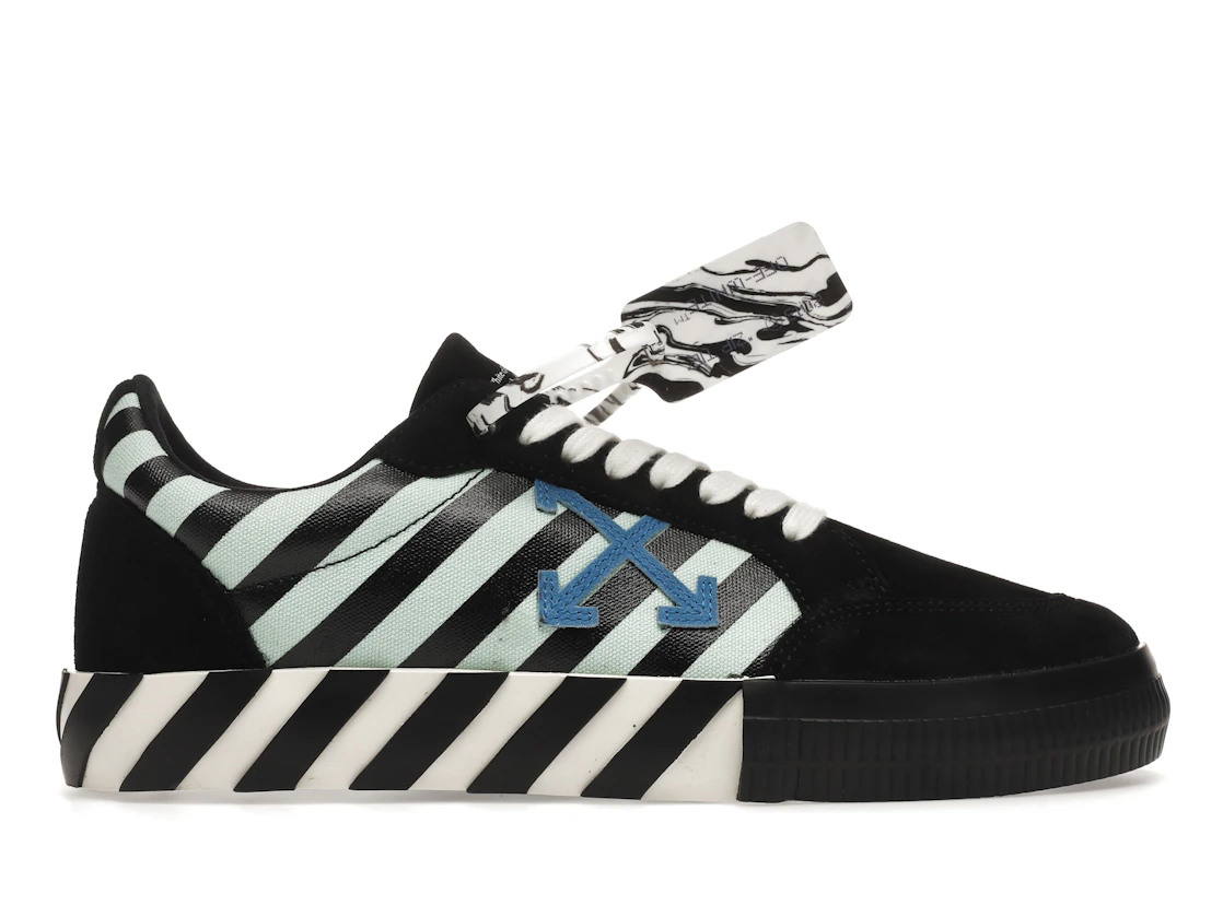 Vue 1 de OFF-WHITE Vulc Low Black Blue Arrow