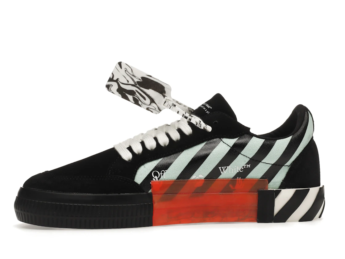 Vue 18 de OFF-WHITE Vulc Low Black Blue Arrow