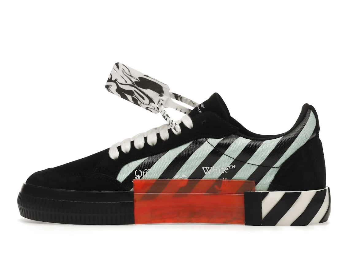 Vue 20 de OFF-WHITE Vulc Low Black Blue Arrow