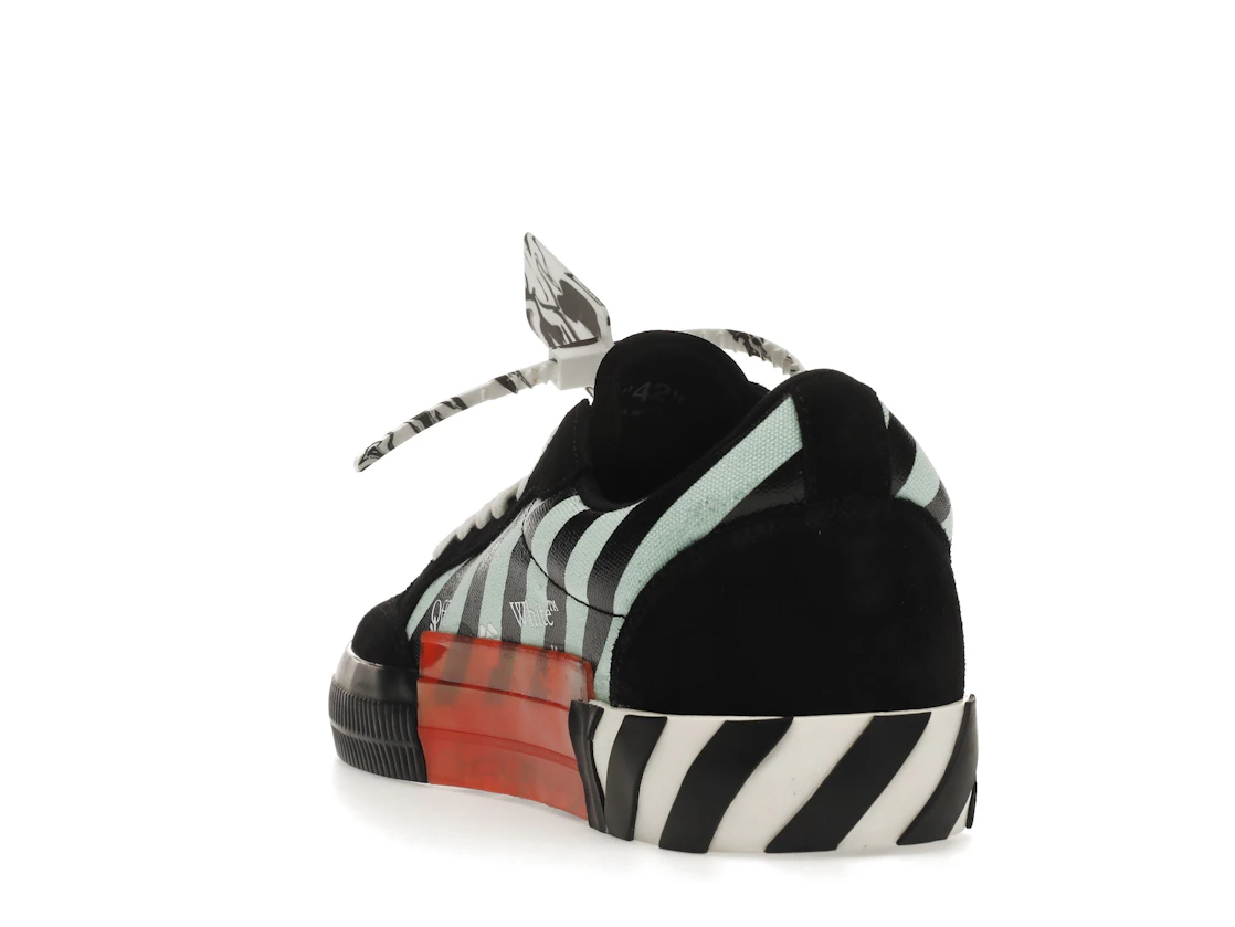 Vue 26 de OFF-WHITE Vulc Low Black Blue Arrow