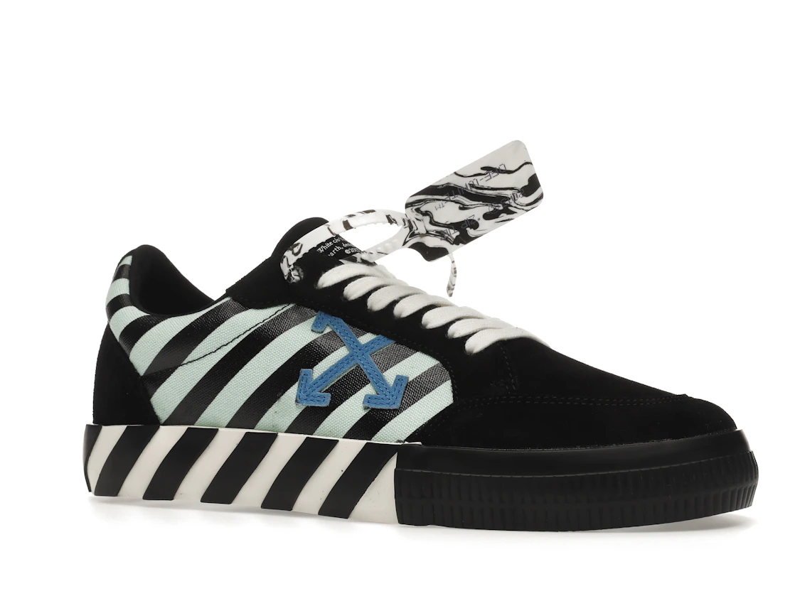 Vue 4 de OFF-WHITE Vulc Low Black Blue Arrow
