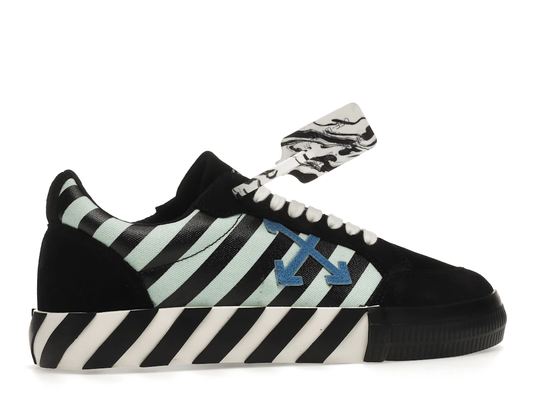 Vue 35 de OFF-WHITE Vulc Low Black Blue Arrow