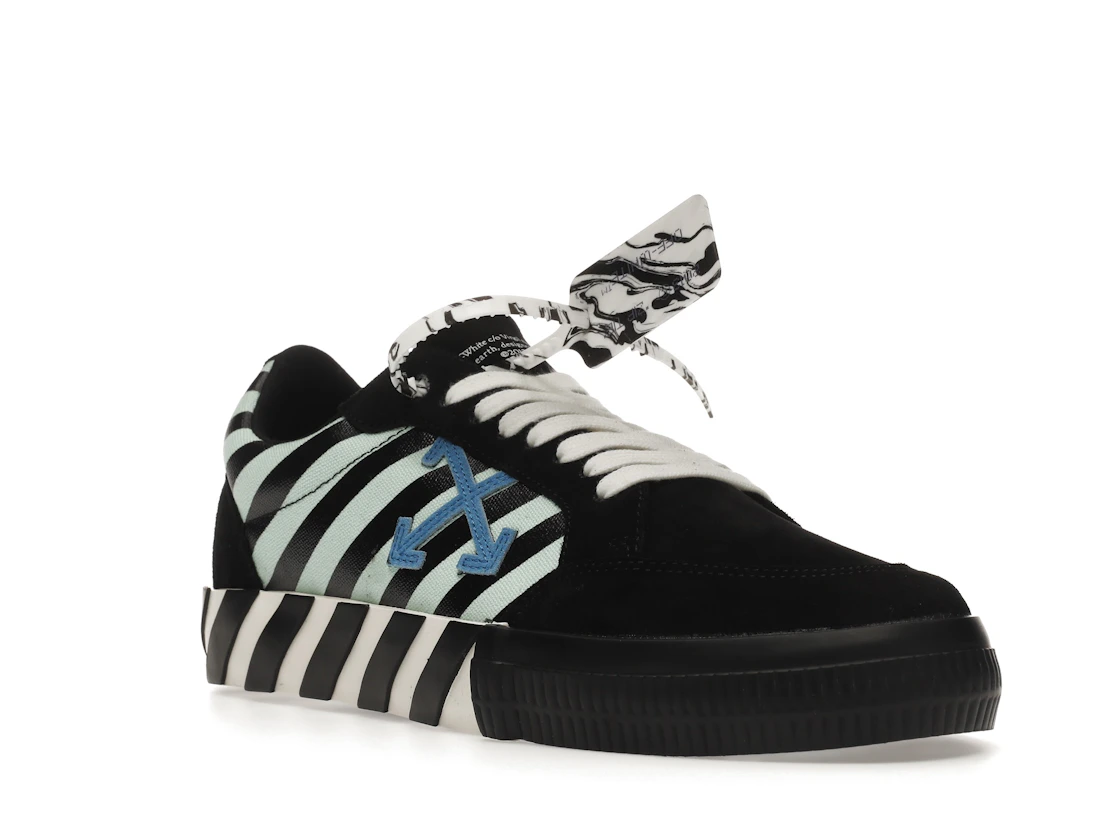 Vue 6 de OFF-WHITE Vulc Low Black Blue Arrow