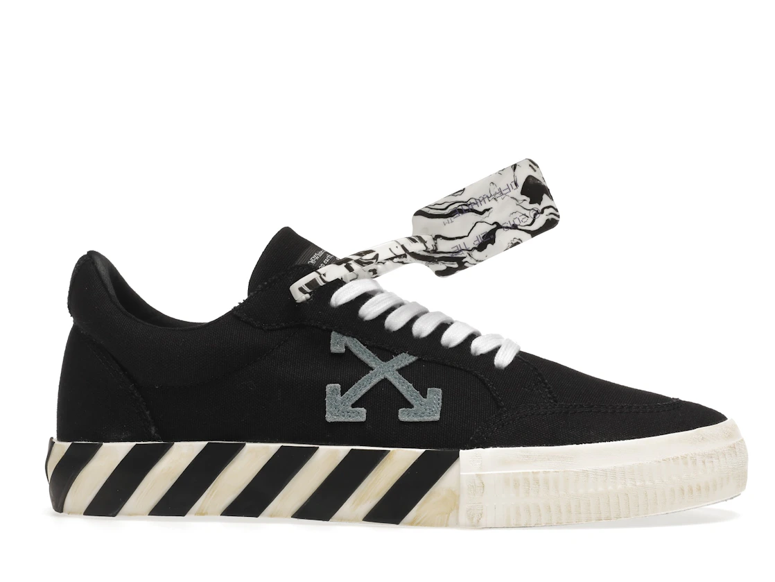 Vue 2 de OFF-WHITE Vulc Low Black Light Blue Arrow