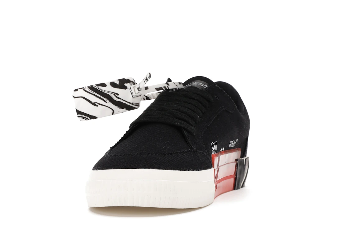 Vue 12 de OFF-WHITE Vulc Low Black Red Arrow FW20