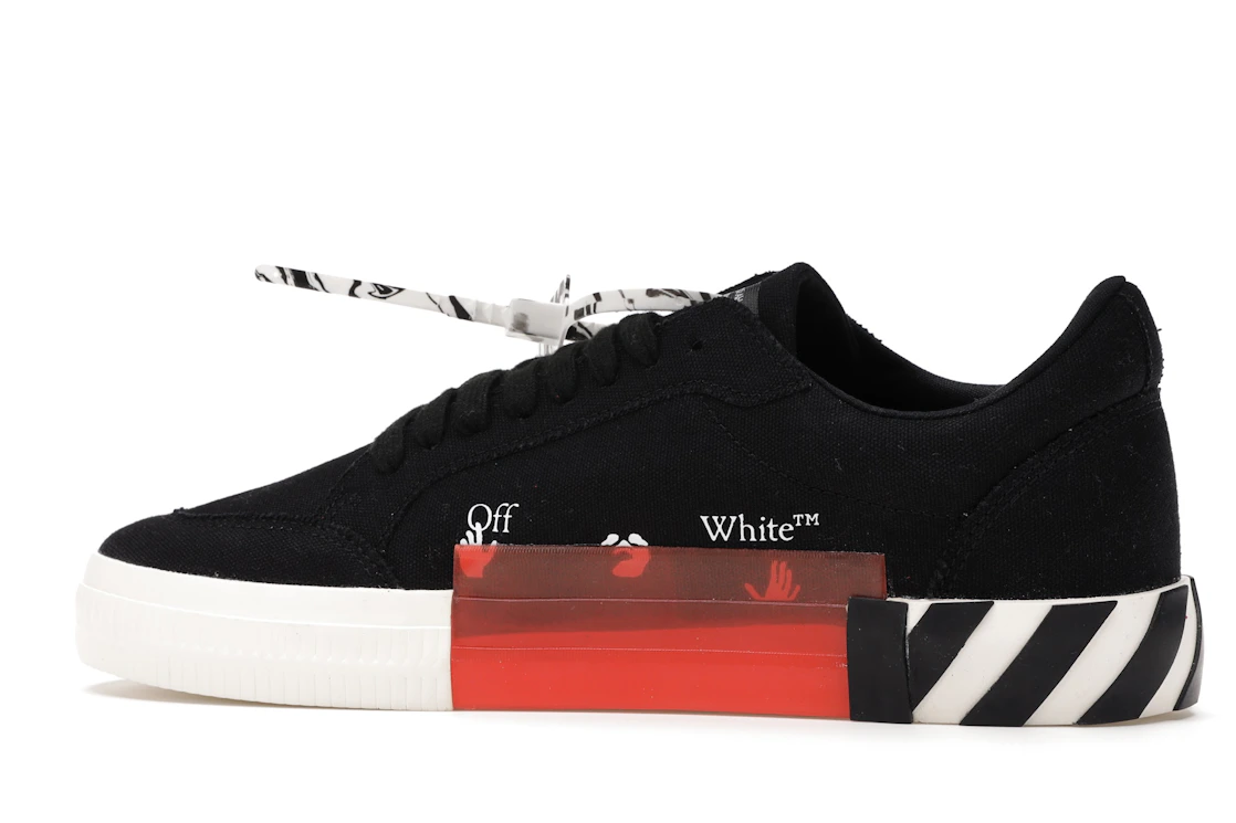 Vue 21 de OFF-WHITE Vulc Low Black Red Arrow FW20