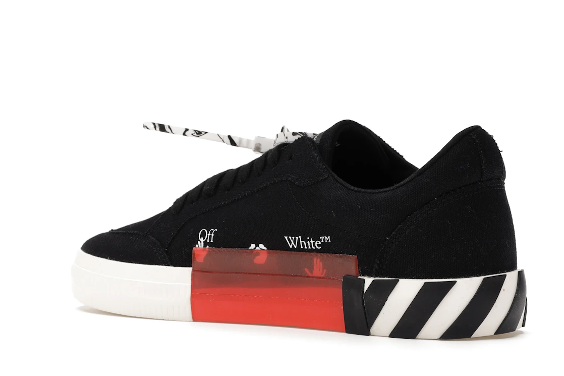 Vue 23 de OFF-WHITE Vulc Low Black Red Arrow FW20
