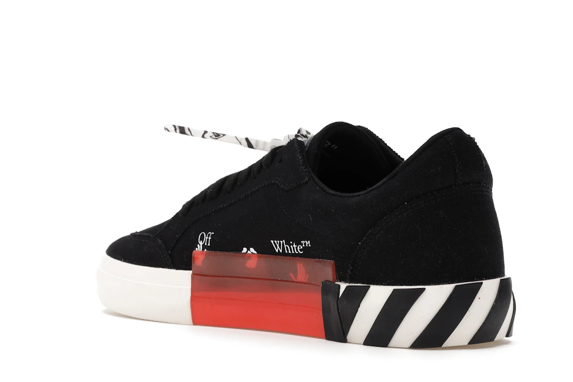 Vue 24 de OFF-WHITE Vulc Low Black Red Arrow FW20