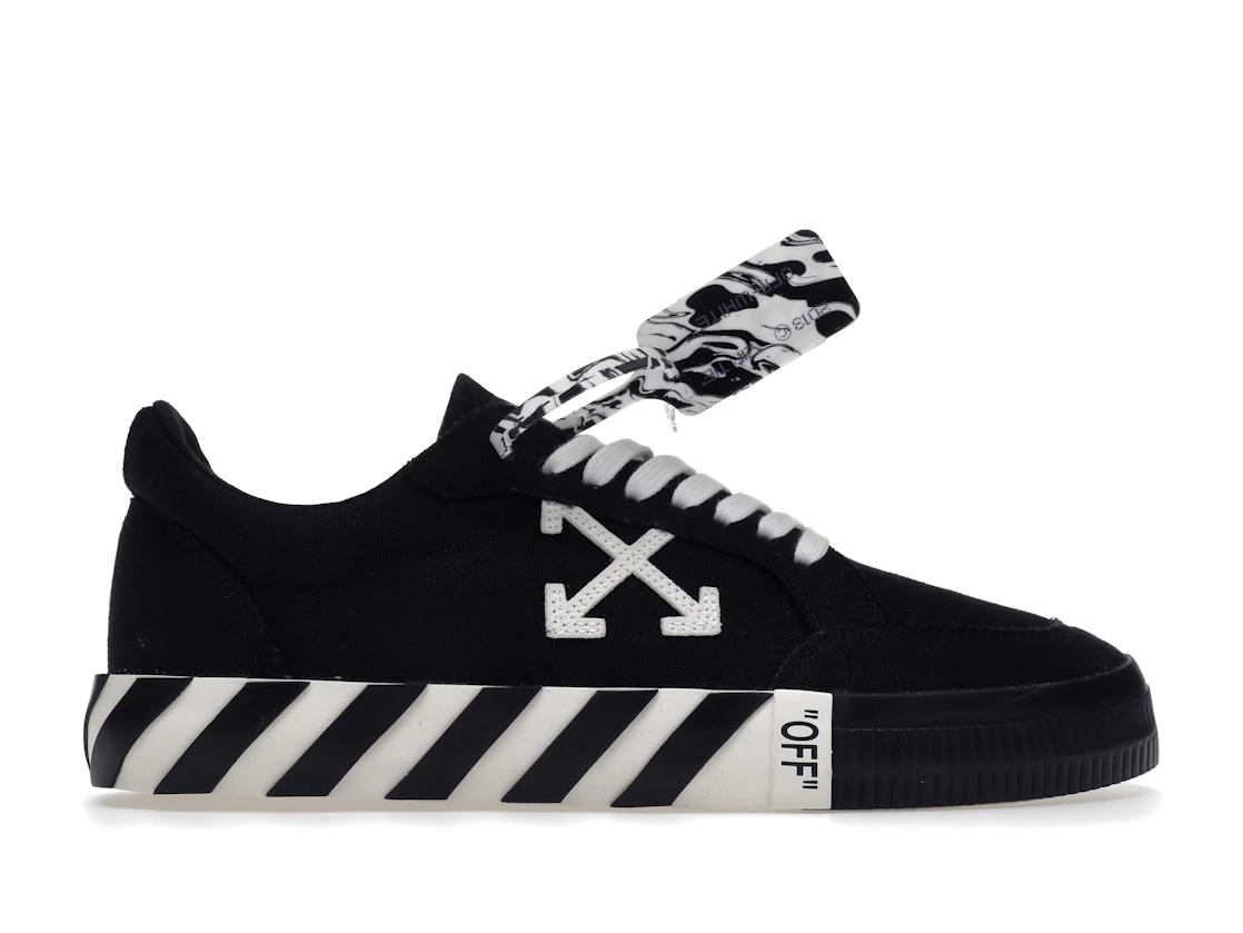 Vue 1 de OFF-WHITE Vulc Low Black White Arrow SS21
