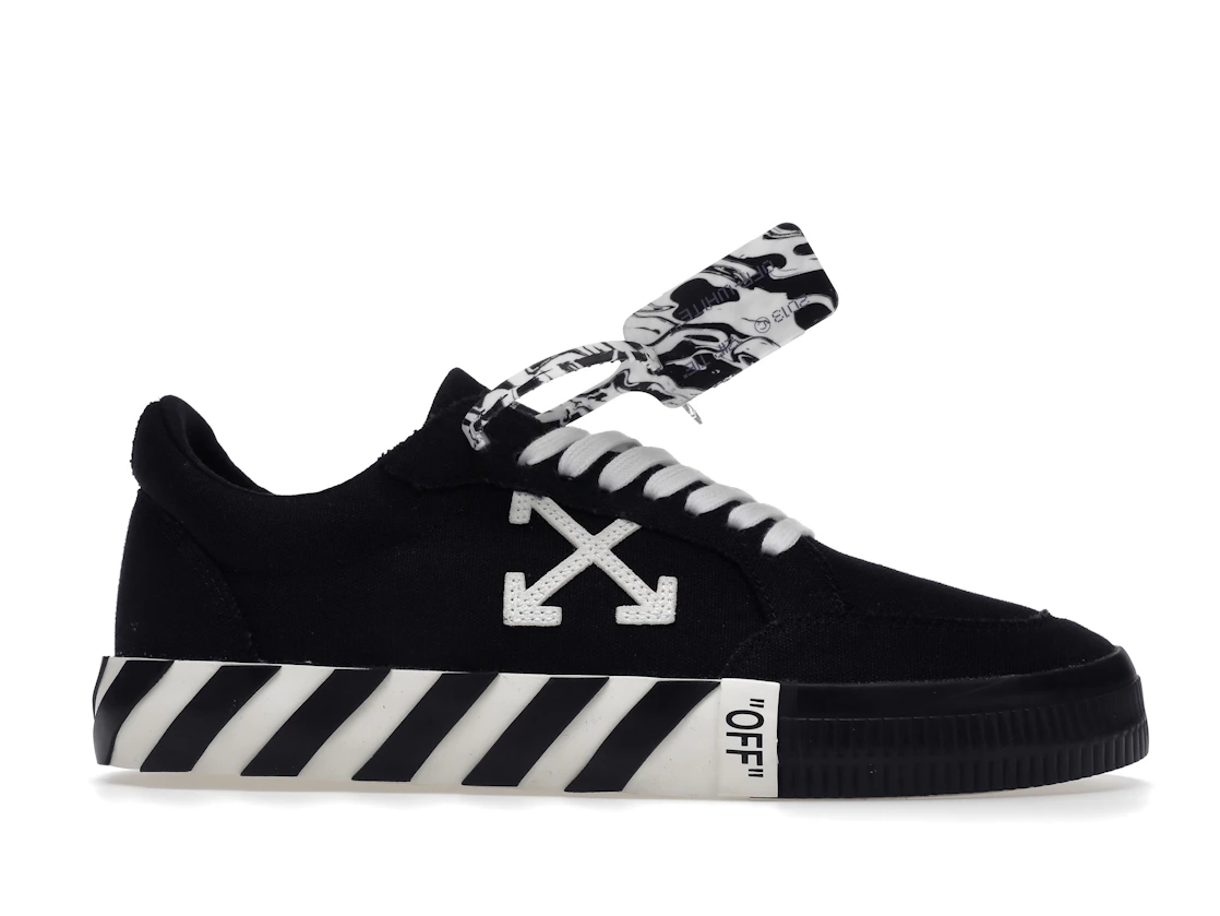 Vue 2 de OFF-WHITE Vulc Low Black White Arrow SS21