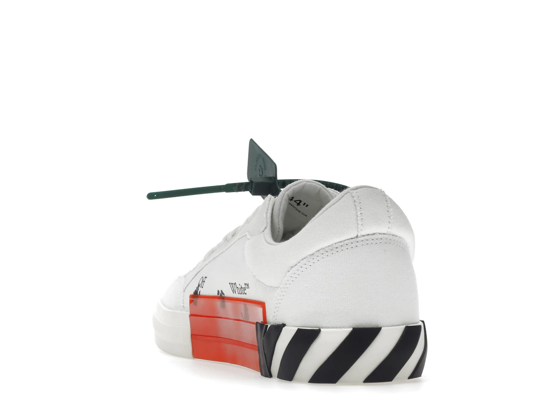 Vue 26 de OFF-WHITE Vulc Low Canvas White Red Arrow Black