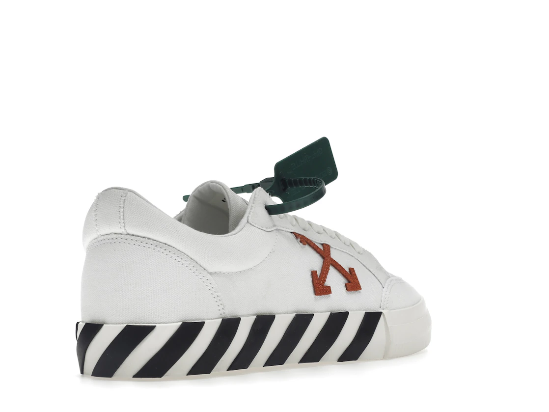 Vue 32 de OFF-WHITE Vulc Low Canvas White Red Arrow Black