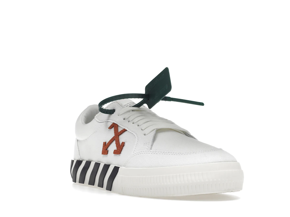 Vue 7 de OFF-WHITE Vulc Low Canvas White Red Arrow Black