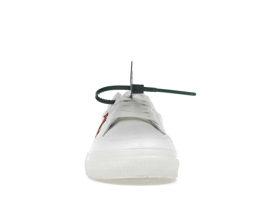 Vue 10 de OFF-WHITE Vulc Low Canvas White Red Arrow Black