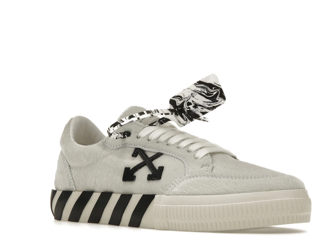 Vue 5 de OFF-WHITE Vulc Low White Black Arrow FW 20