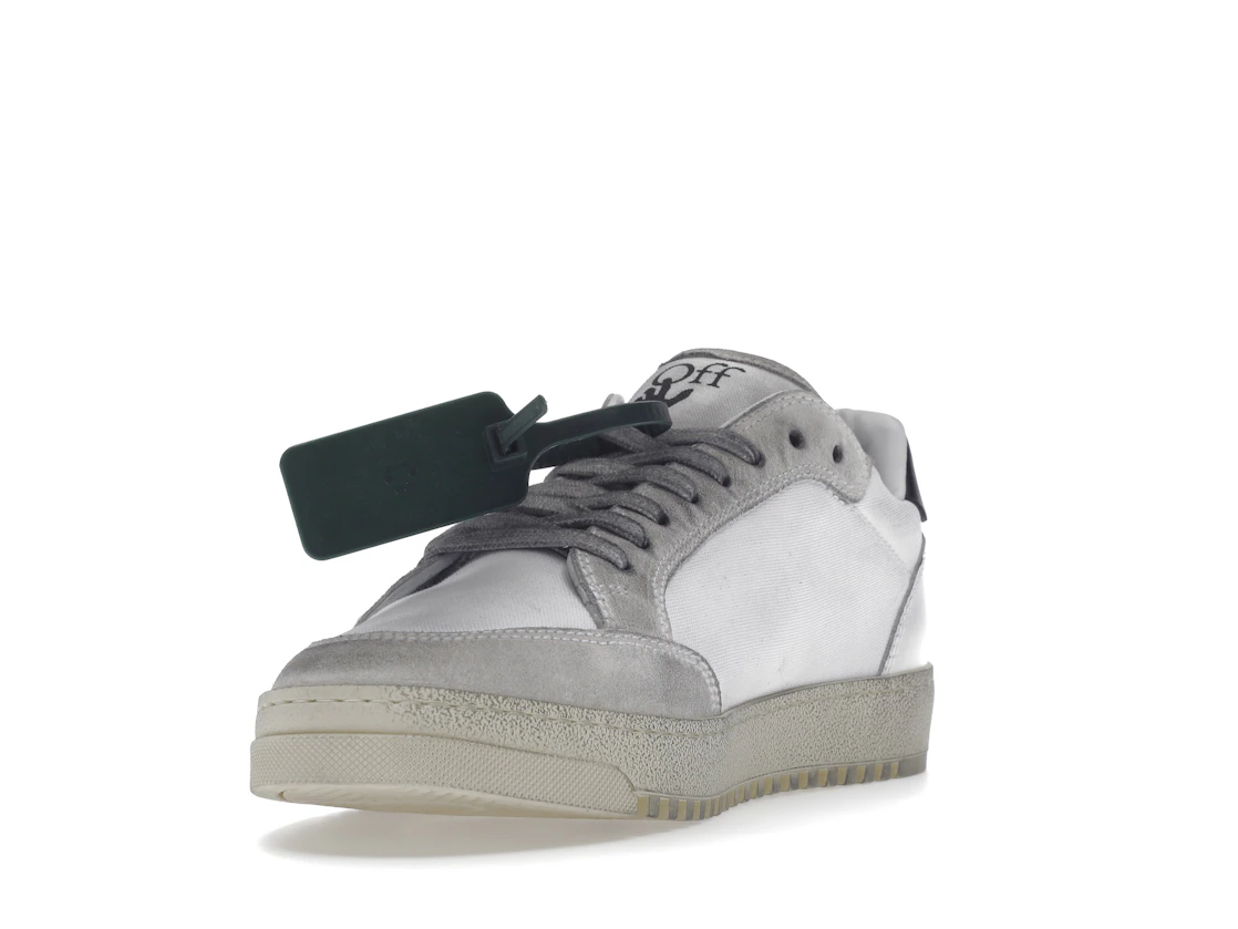 Vue 13 de OFF-WHITE Vulcanized 5.0 Low Top Distressed White White