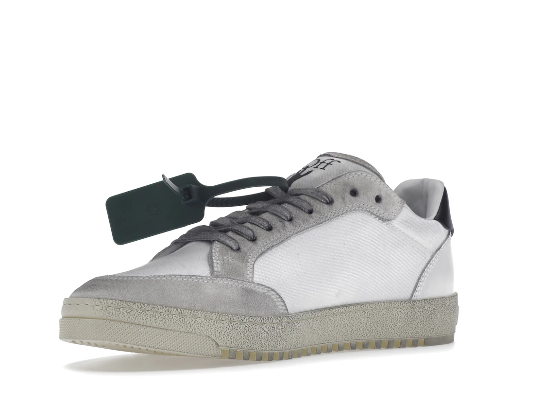 Vue 15 de OFF-WHITE Vulcanized 5.0 Low Top Distressed White White