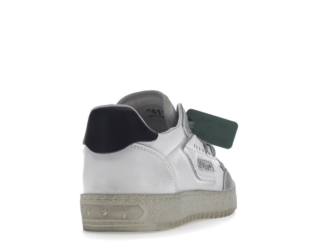 Vue 30 de OFF-WHITE Vulcanized 5.0 Low Top Distressed White White