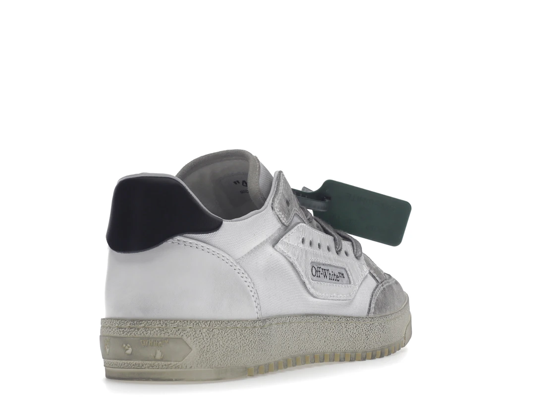 Vue 31 de OFF-WHITE Vulcanized 5.0 Low Top Distressed White White