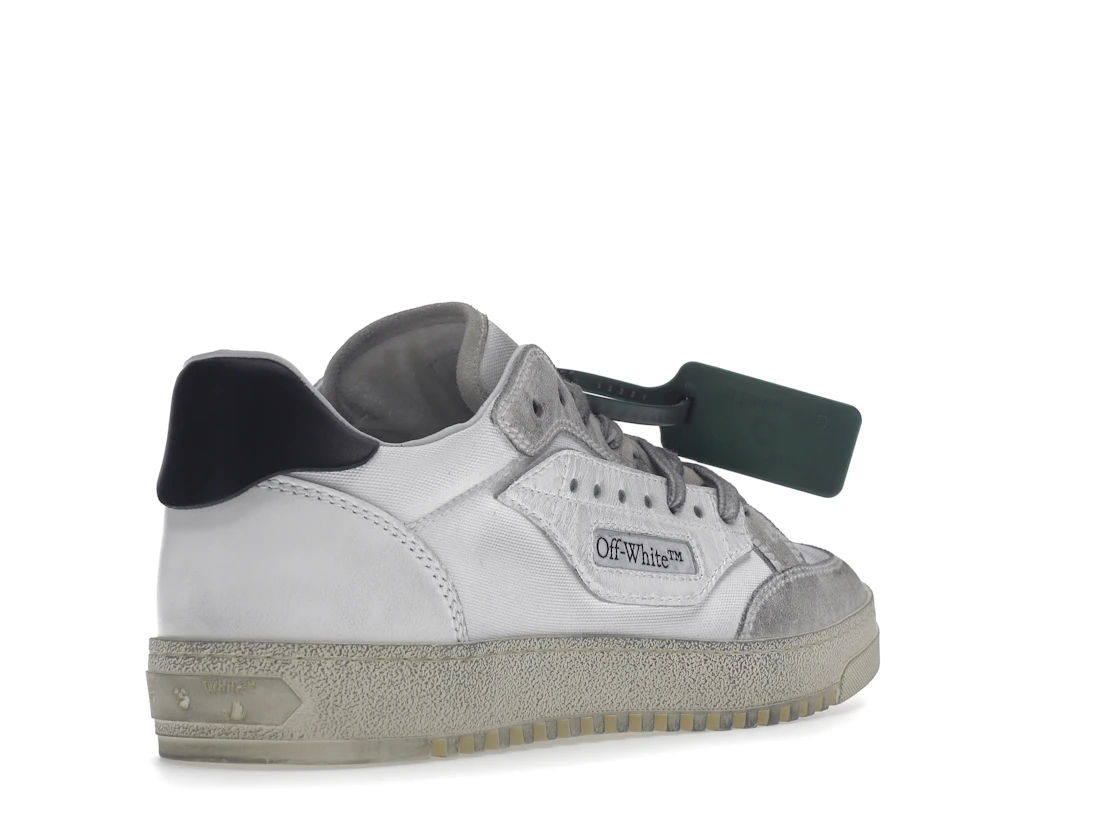 Vue 32 de OFF-WHITE Vulcanized 5.0 Low Top Distressed White White