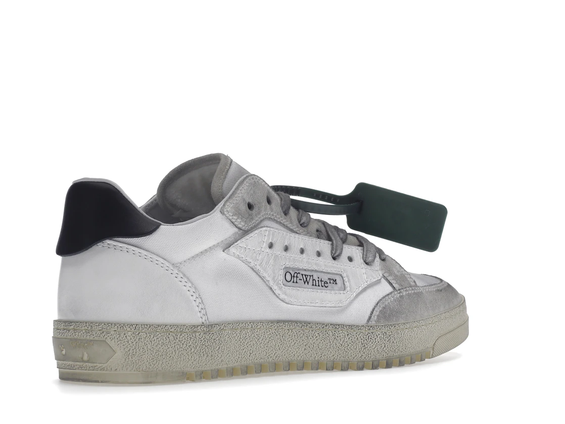 Vue 33 de OFF-WHITE Vulcanized 5.0 Low Top Distressed White White