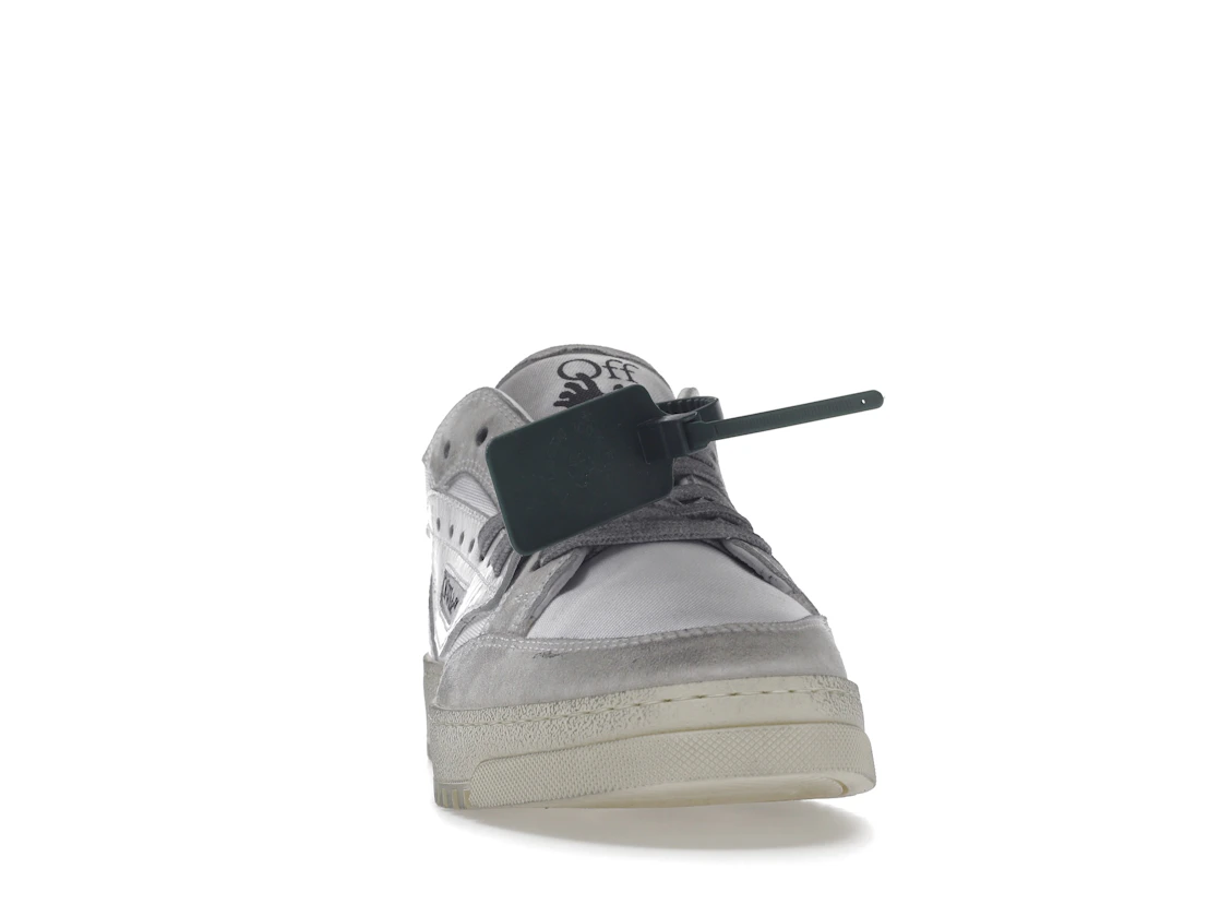 Vue 9 de OFF-WHITE Vulcanized 5.0 Low Top Distressed White White